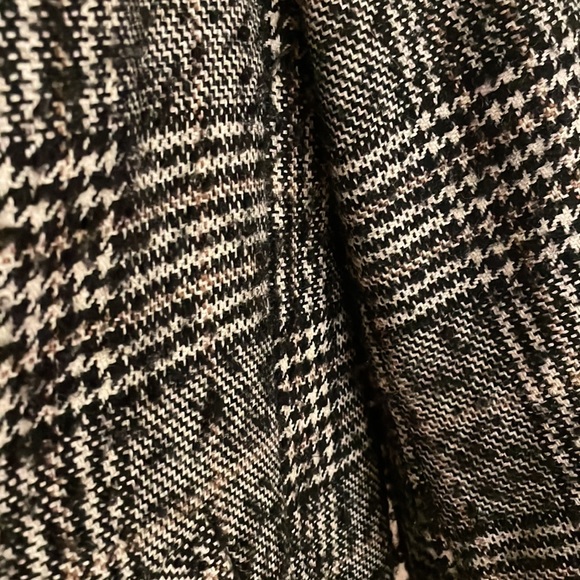 Zara textured car coat black white size small - Picture 2 of 4